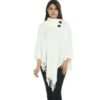 Acro Woolen HighNeck Poncho